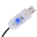 Kerstboomverlichting met 210 LED's koudwit net 210 cm