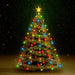 Kerstboomverlichting met 210 LED's meerkleurig net 210 cm