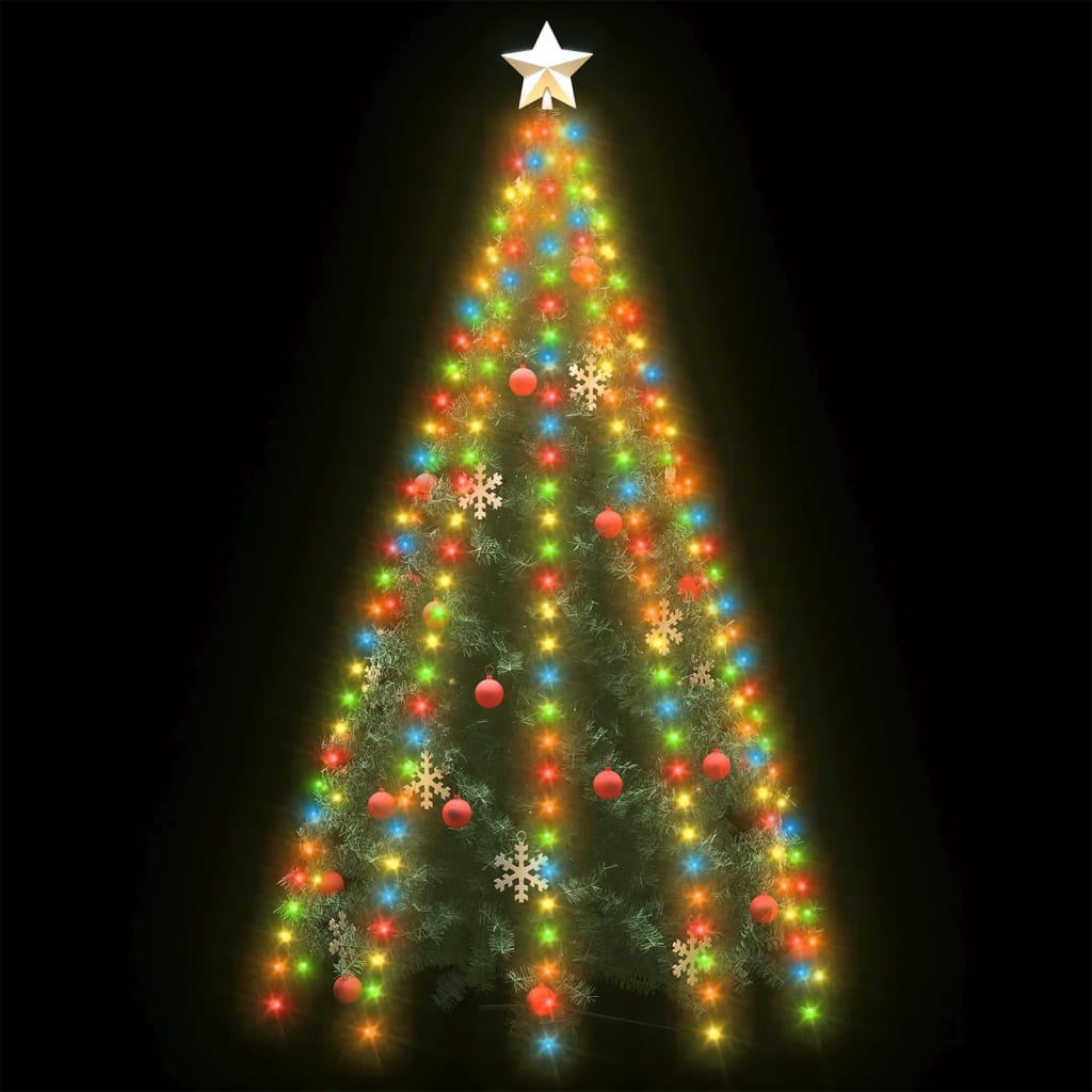 Kerstboomverlichting met 300 LED's meerkleurig net 300 cm