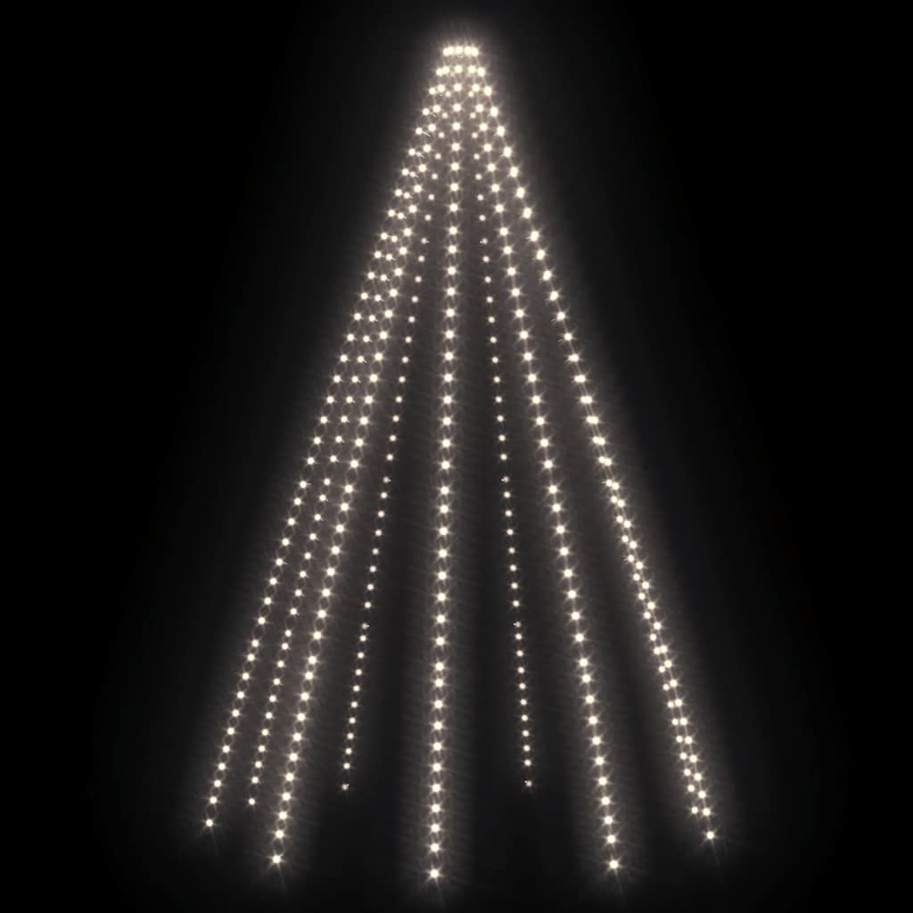 Kerstboomverlichting met 400 LED's koudwit net 400 cm