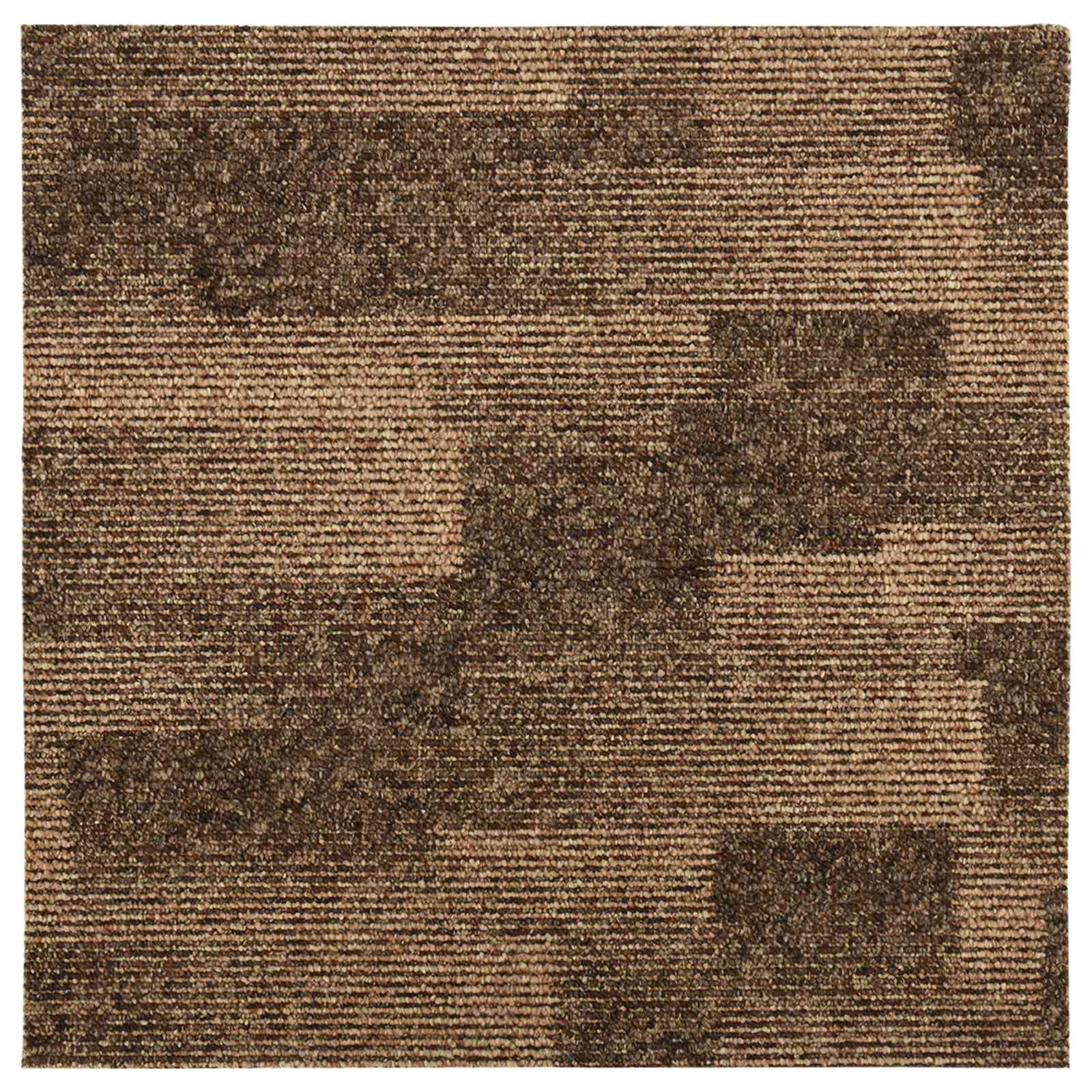 Vloertapijt 20 st Bruin 50 x 50 cm PP