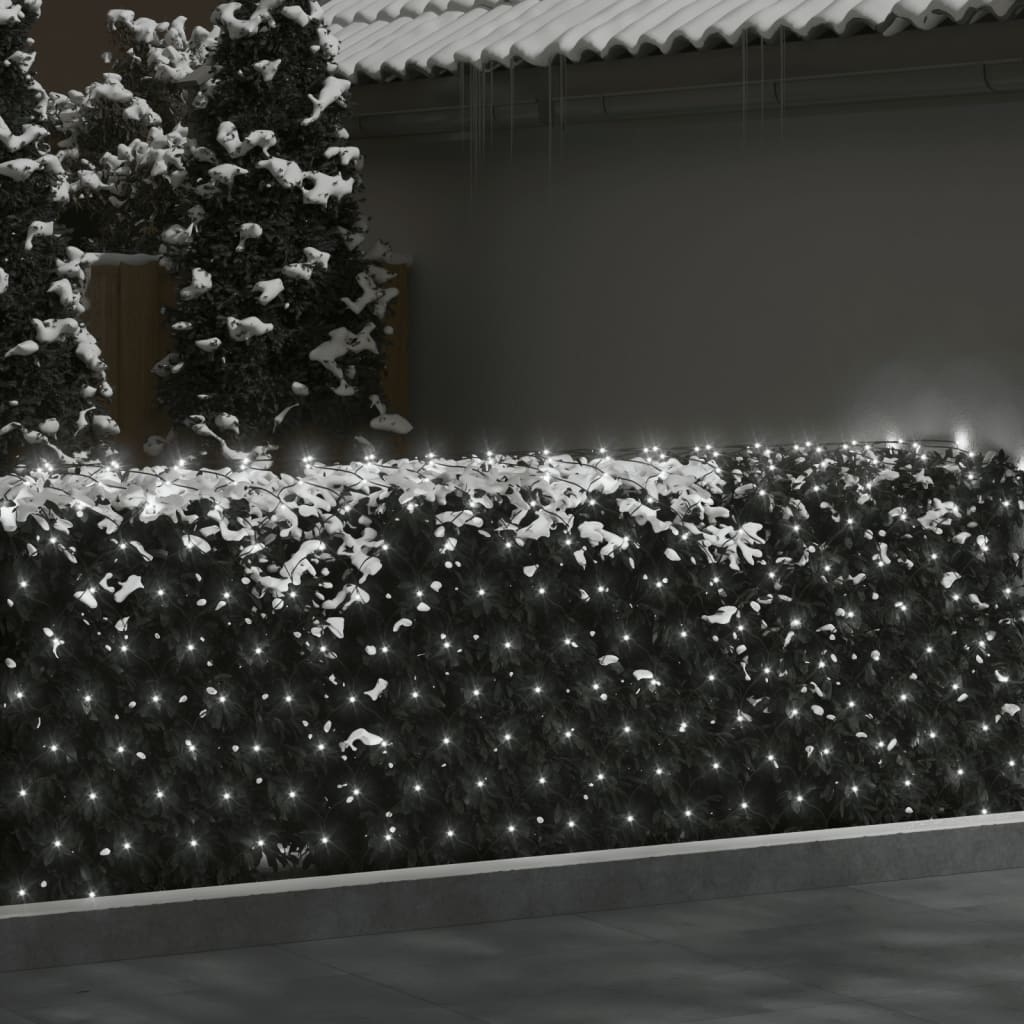 Kerstnetverlichting 306 LED's binnen en buiten 3x3 m koudwit