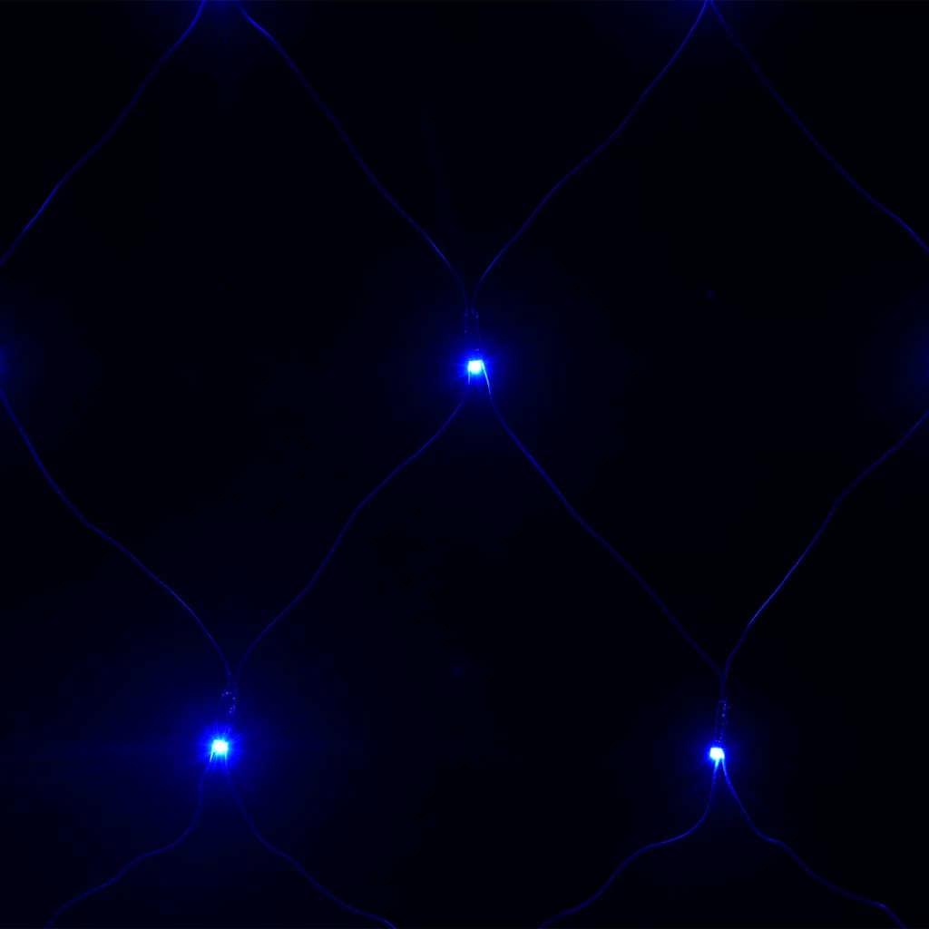 Kerstnetverlichting 306 LED's binnen en buiten 3x3 m blauw