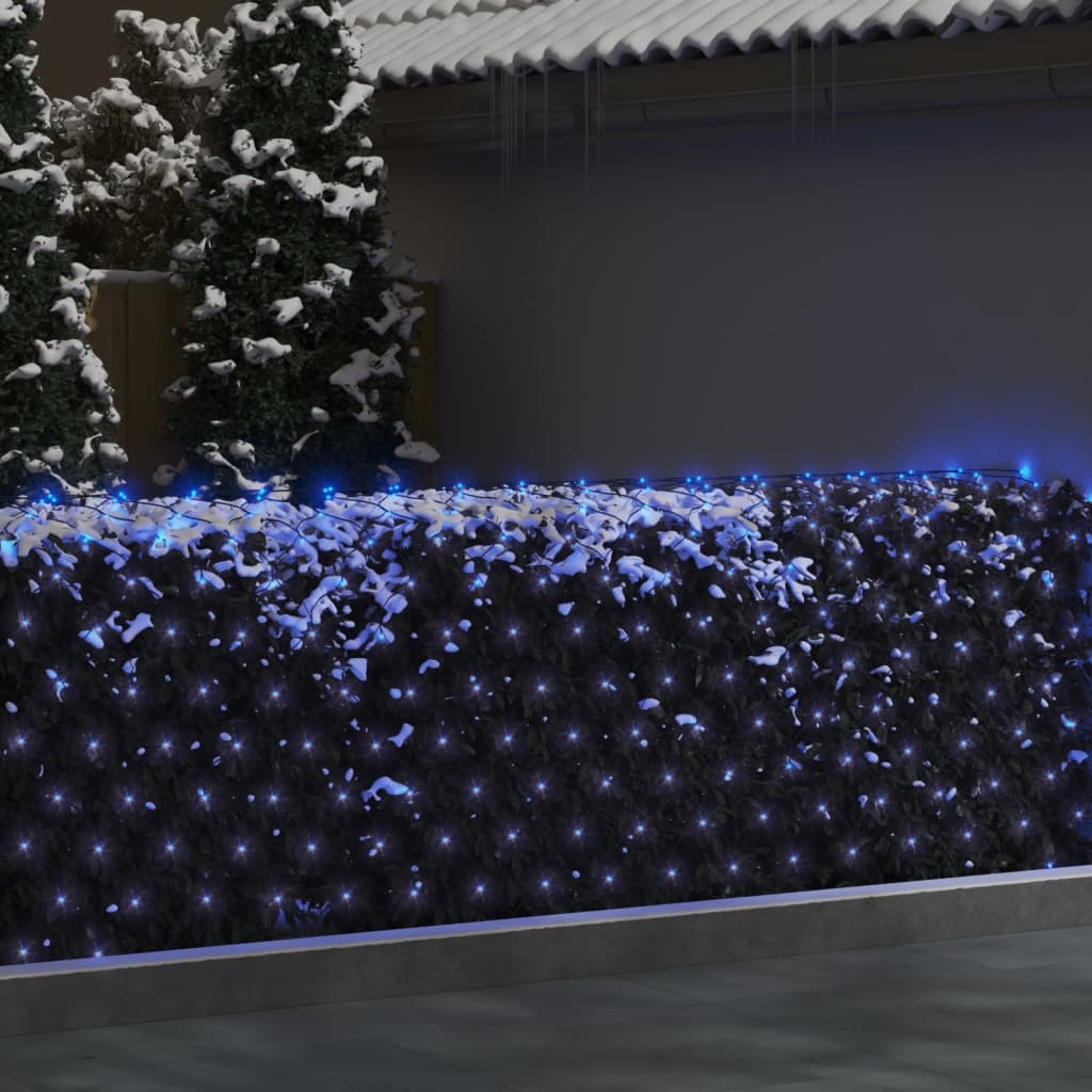 Kerstnetverlichting 544 LED's binnen en buiten 4x4 m blauw