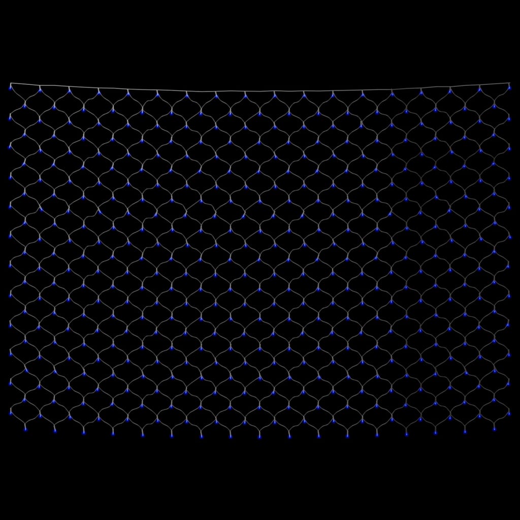 Kerstnetverlichting 544 LED's binnen en buiten 4x4 m blauw