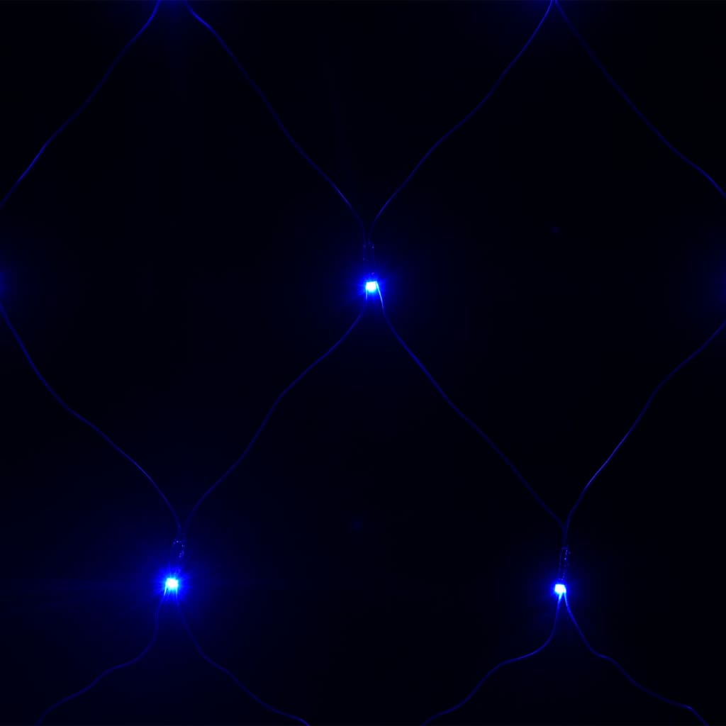 Kerstnetverlichting 544 LED's binnen en buiten 4x4 m blauw