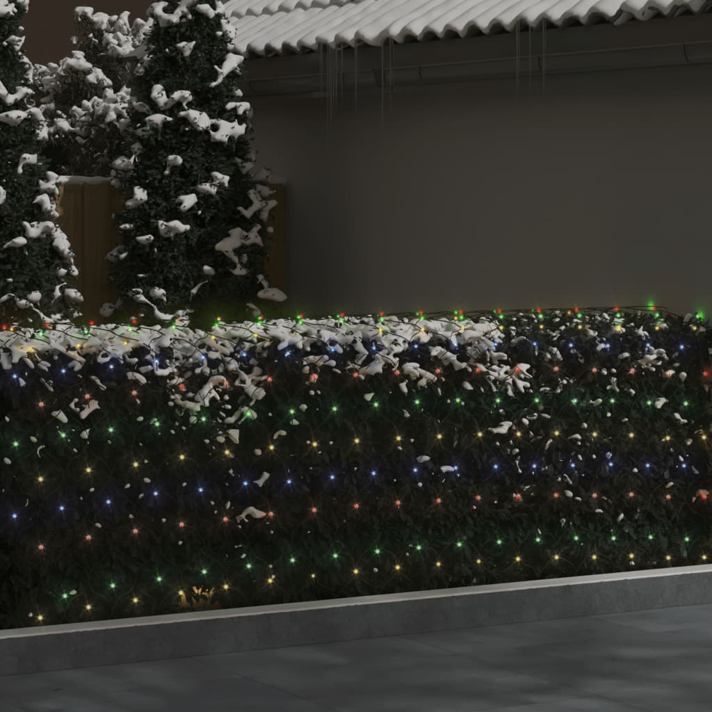 Kerstnetverlichting 544 LED's binnen/buiten 4x4 m meerkleurig