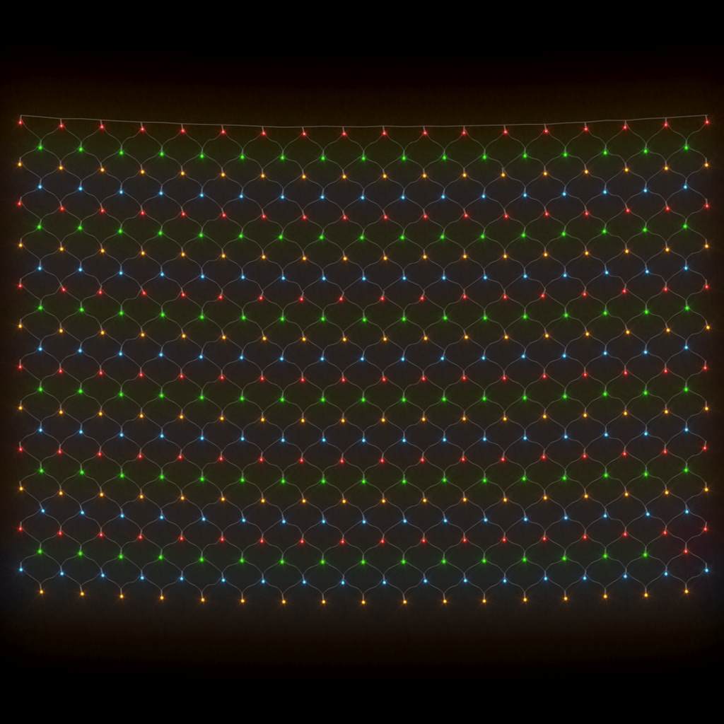 Kerstnetverlichting 544 LED's binnen/buiten 4x4 m meerkleurig