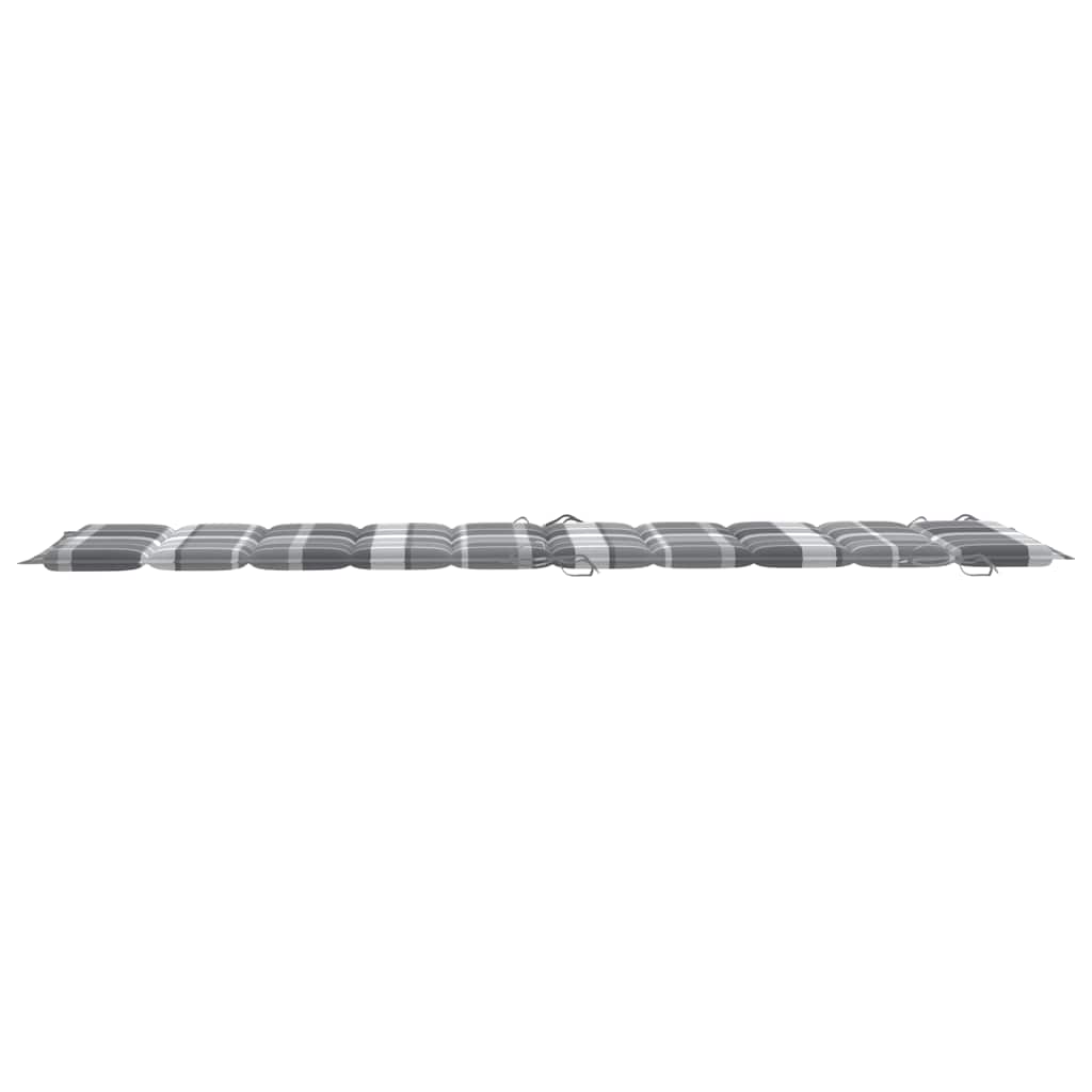 Ligbedden 2 st met tafel en kussens massief acaciahout