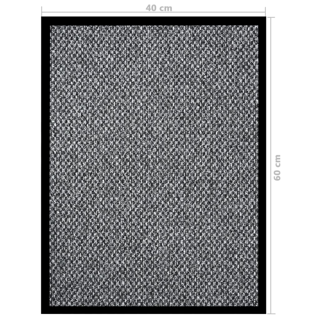 Deurmat 40x60 cm grijs