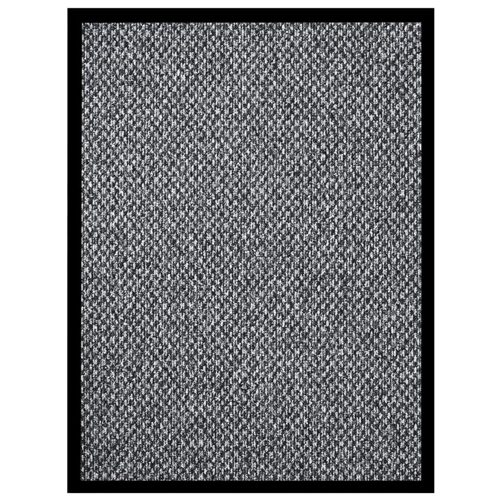 Deurmat 60x80 cm grijs