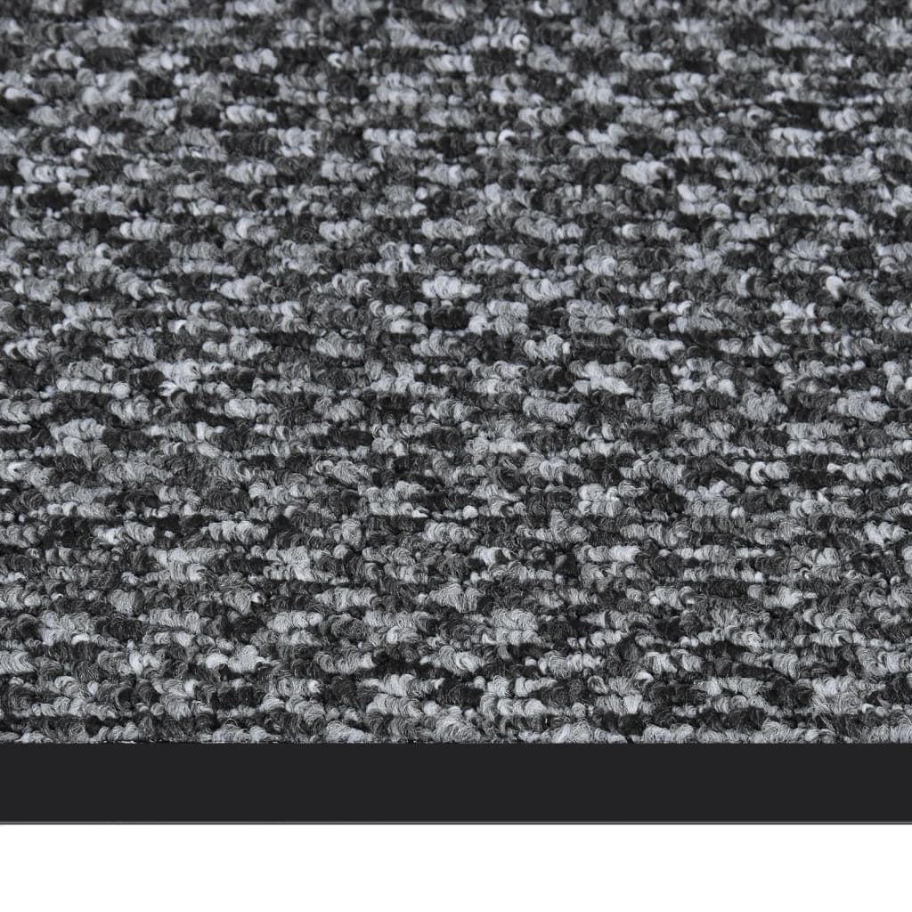 Deurmat 60x80 cm grijs