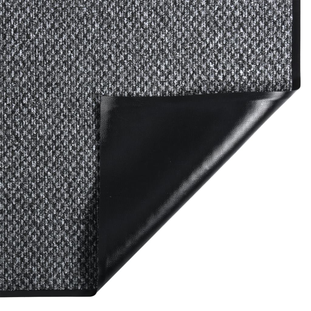Deurmat 60x80 cm grijs