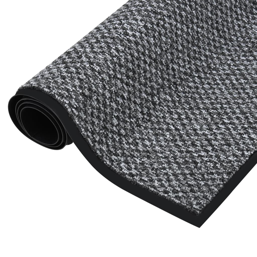 Deurmat 80x120 cm grijs