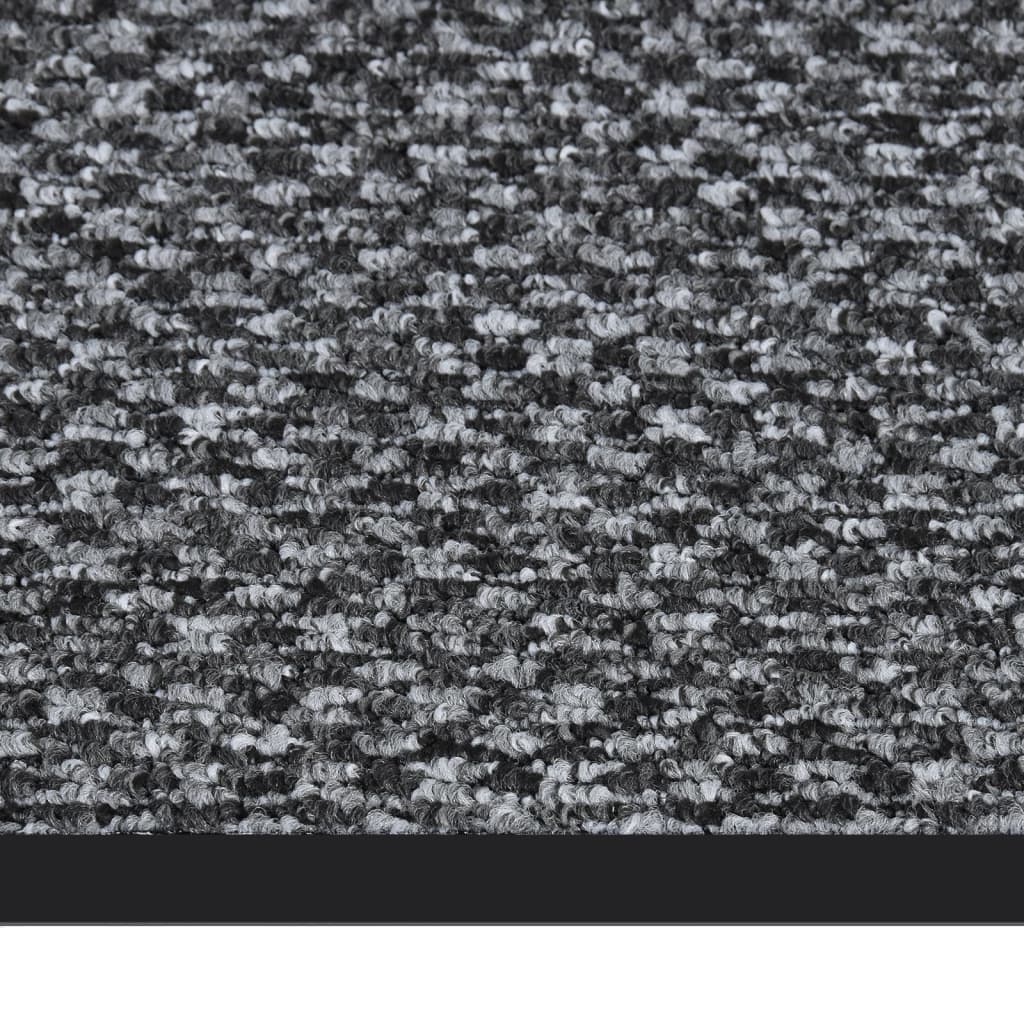 Deurmat 80x120 cm grijs