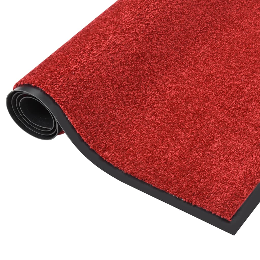 Deurmat 60x80 cm rood