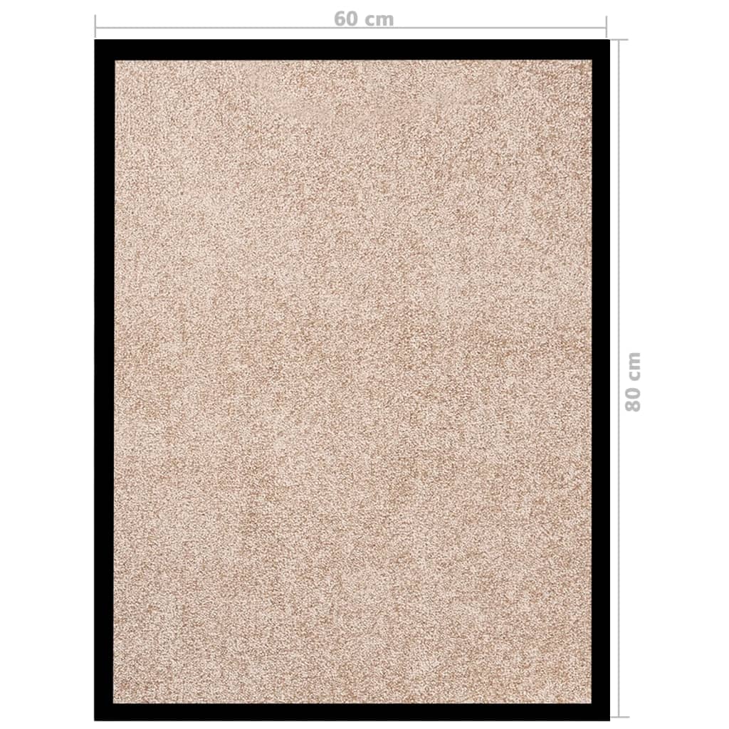 Deurmat 60x80 cm beige