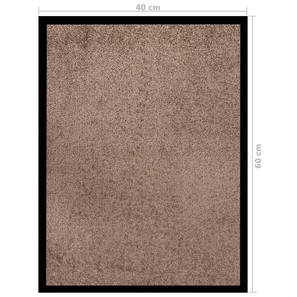 Deurmat 40x60 cm bruin
