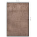 Deurmat 80x120 cm bruin