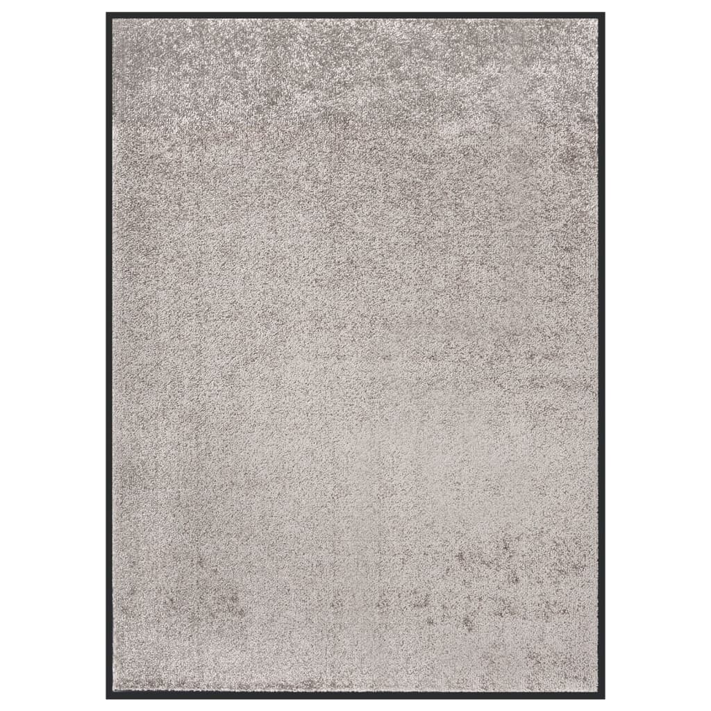 Deurmat 60x80 cm grijs