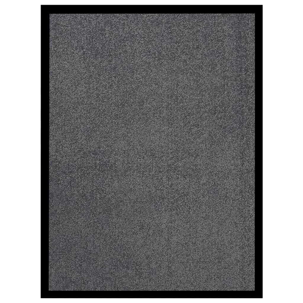 Deurmat 40x60 cm antracietkleurig