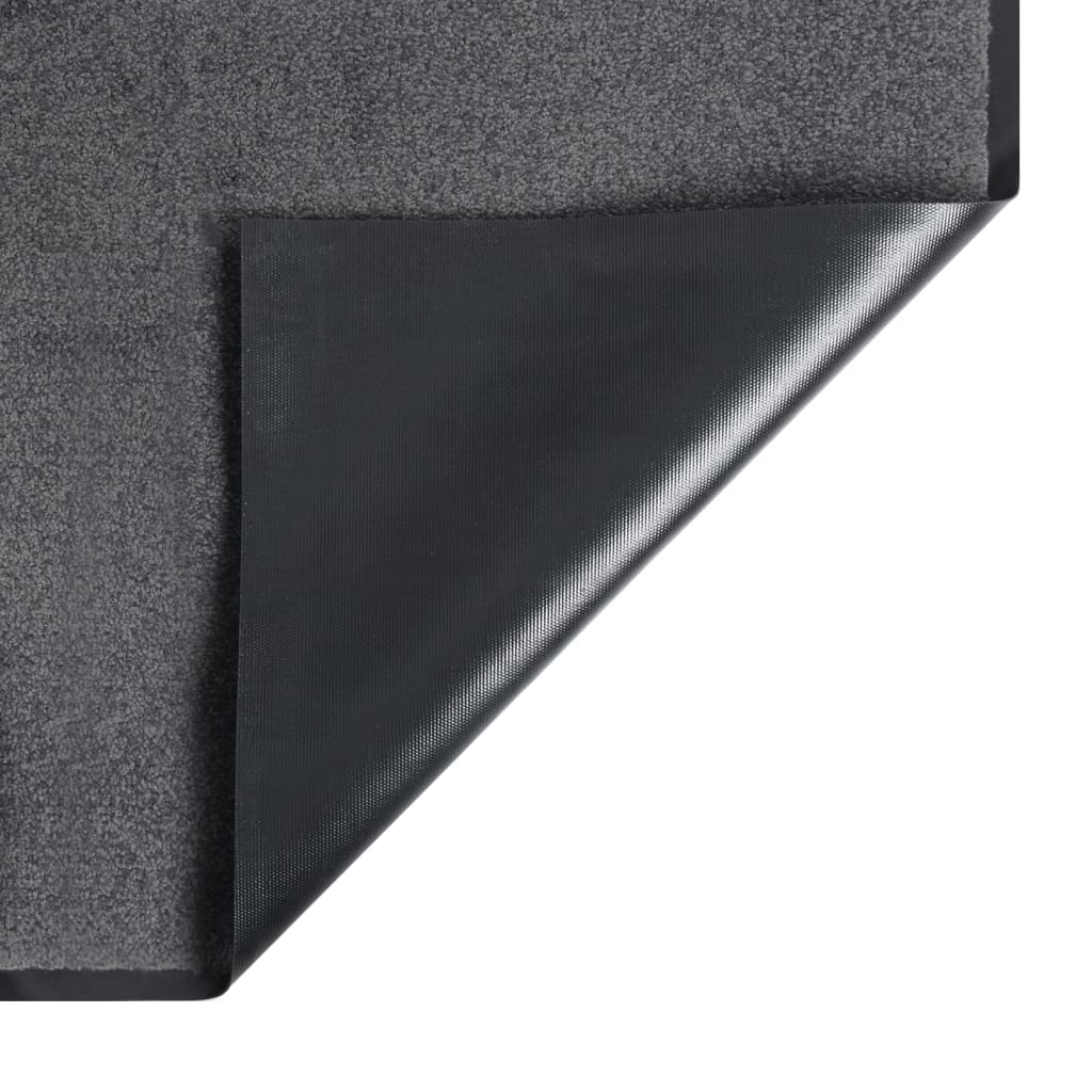 Deurmat 80x120 cm antracietkleurig