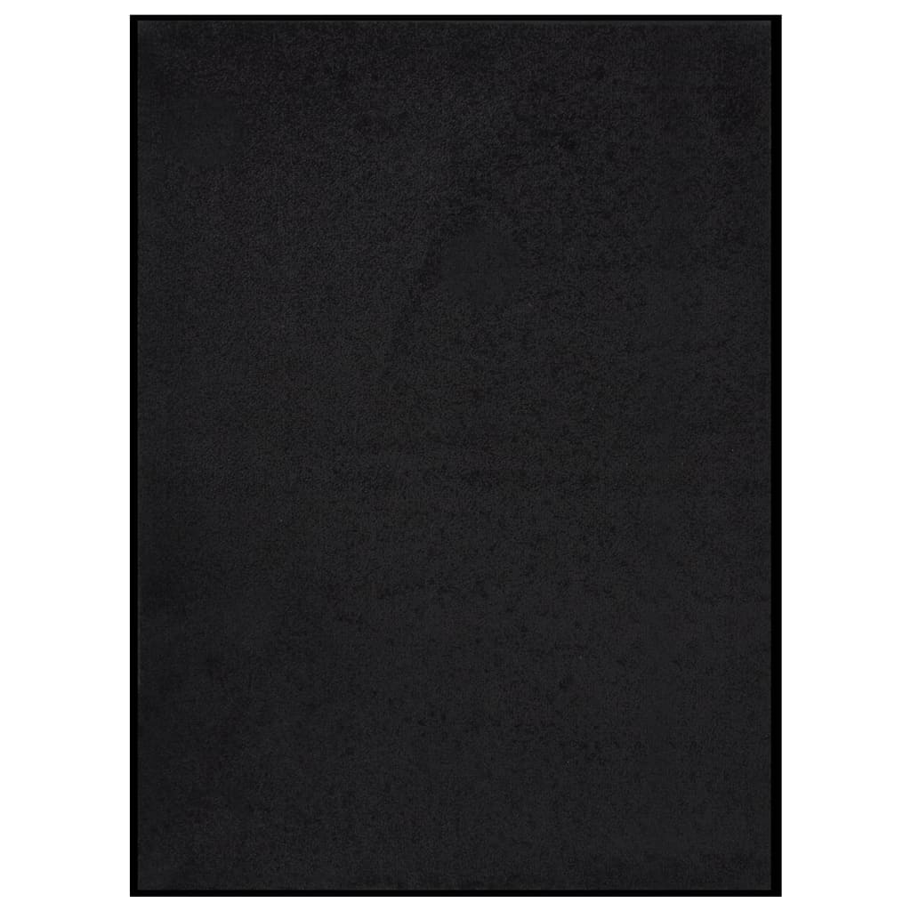Deurmat 60x80 cm zwart