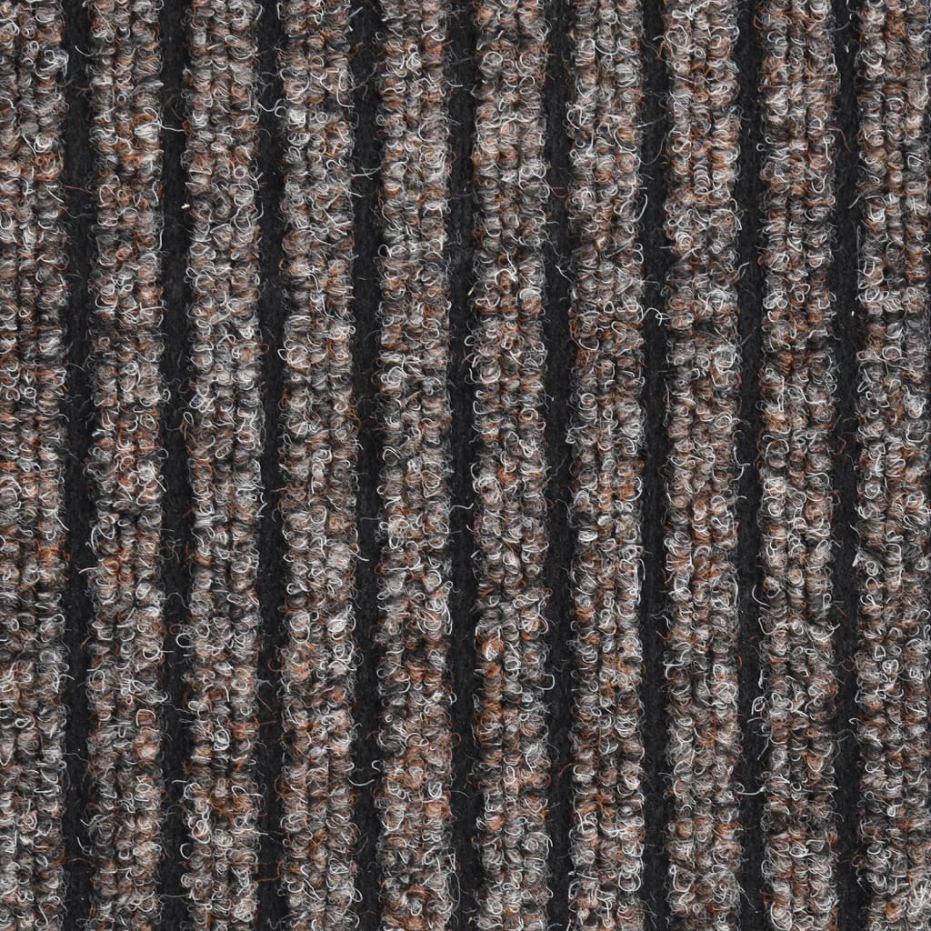 Deurmat 40x60 cm gestreept beige