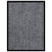 Deurmat 40x60 cm gestreept grijs
