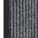Deurmat 80x120 cm gestreept grijs