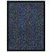 Deurmat 40x60 cm gestreept blauw