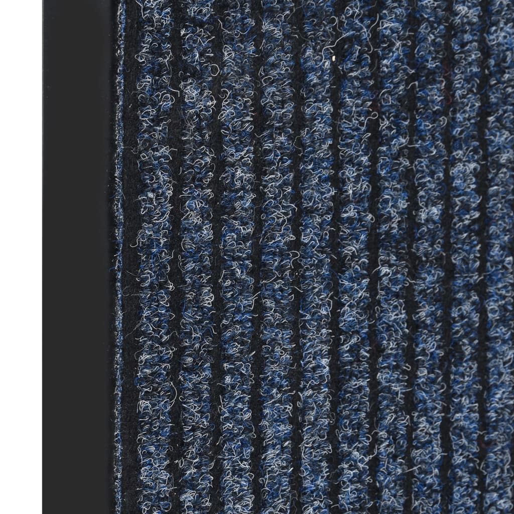Deurmat 40x60 cm gestreept blauw