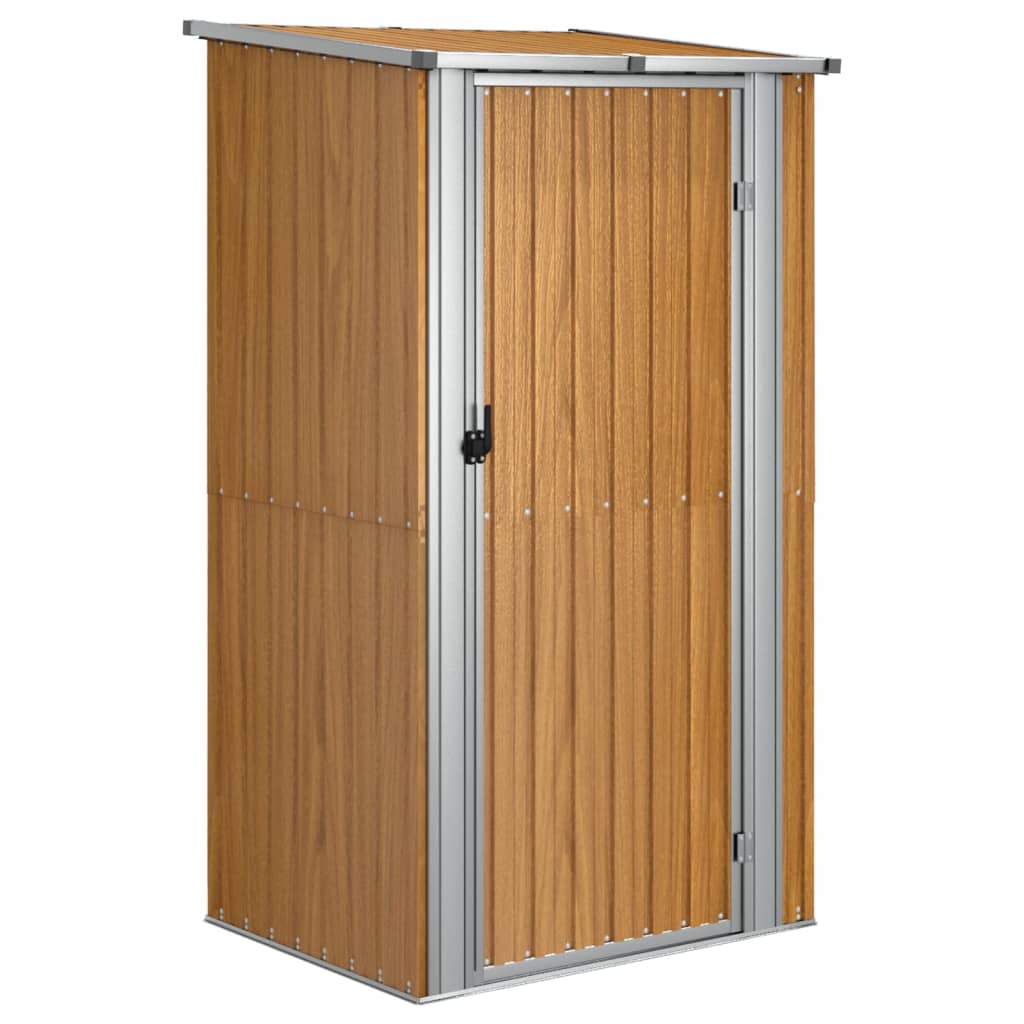 Tuinhuis Bruin 118,5x97x209,5 cm Gegalvaniseerd Staal