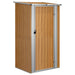Tuinhuis Bruin 118,5x97x209,5 cm Gegalvaniseerd Staal