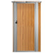 Tuinhuis Bruin 118,5x97x209,5 cm Gegalvaniseerd Staal