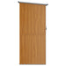 Tuinhuis Bruin 118,5x97x209,5 cm Gegalvaniseerd Staal