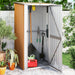 Tuinhuis Bruin 118,5x97x209,5 cm Gegalvaniseerd Staal