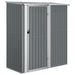 Tuinschuur 180,5x97x209,5 cm gegalvaniseerd staal grijs