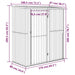 Tuinschuur 180,5x97x209,5 cm gegalvaniseerd staal grijs