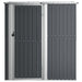 Tuinschuur 180,5x97x209,5 cm gegalvaniseerd staal antraciet