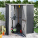Tuinschuur 180,5x97x209,5 cm gegalvaniseerd staal antraciet