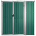 Tuinschuur 161x89x161 cm gegalvaniseerd staal groen