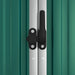 Tuinschuur 161x89x161 cm gegalvaniseerd staal groen