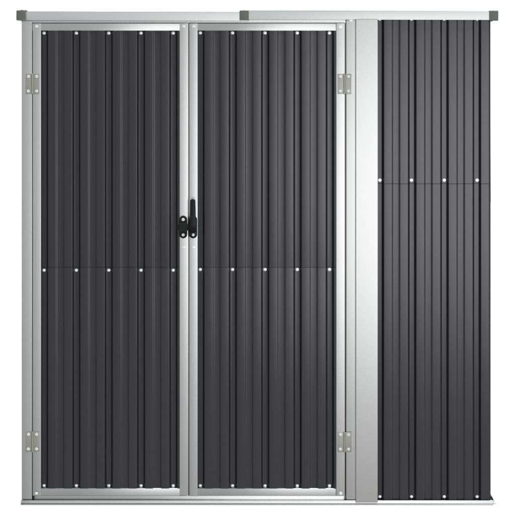 Tuinschuur 161x89x161 cm gegalvaniseerd staal antracietkleurig