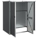 Tuinschuur 161x89x161 cm gegalvaniseerd staal antracietkleurig