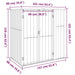 Tuinschuur 161x89x161 cm gegalvaniseerd staal antracietkleurig