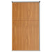 Tuinschuur 225x89x161 cm gegalvaniseerd staal bruin