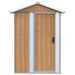 Tuinhuis Bruin 126x97,5x177 cm Gegalvaniseerd Staal