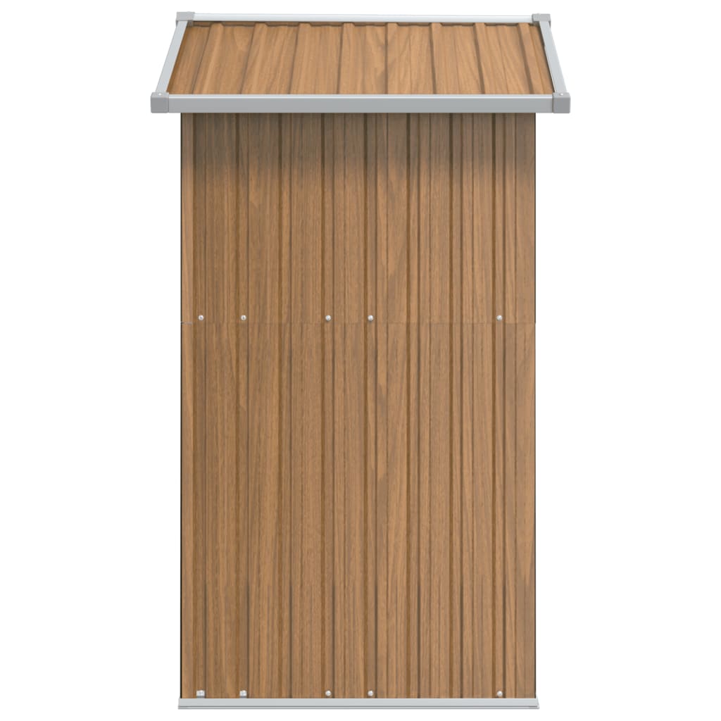 Tuinhuis Bruin 126x97,5x177 cm Gegalvaniseerd Staal
