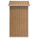 Tuinhuis Bruin 126x97,5x177 cm Gegalvaniseerd Staal